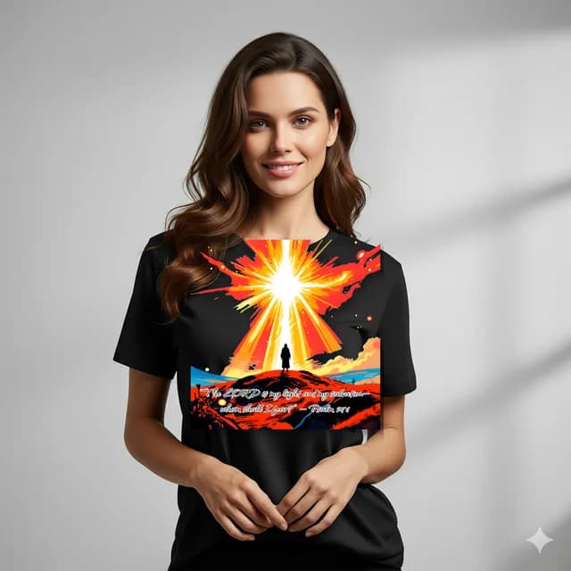 My Light & My Salvation — Psalm 27:1 Christian t-shirt design