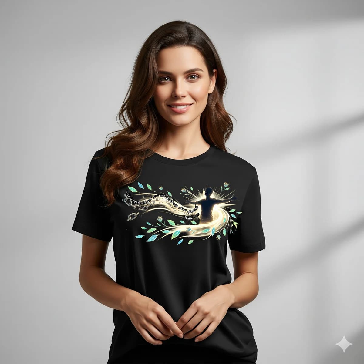Bless the Lord, O My Soul — Psalm 103:2 Christian t-shirt design (English, Black)