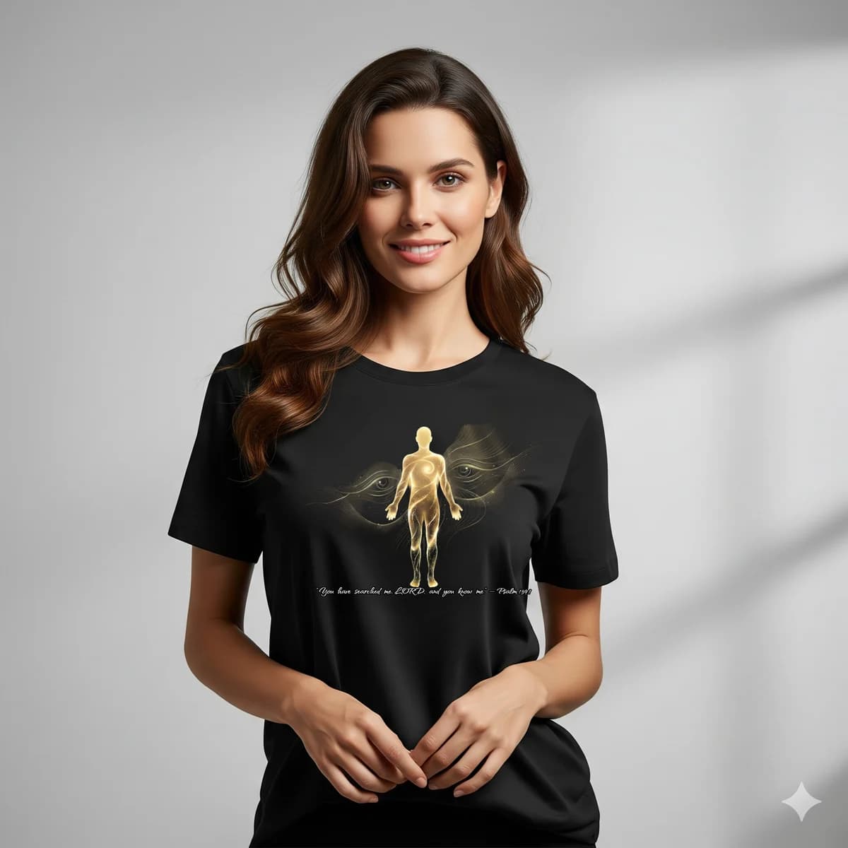 Fearfully & Wonderfully Made — Psalm 139:14 Christian t-shirt design (English, Black)